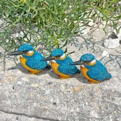 3 Pot Topping Kingfisher Bird Garden Ornaments -PlantHub Shop 3710 7