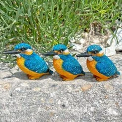 3 Pot Topping Kingfisher Bird Garden Ornaments -PlantHub Shop 3710 8