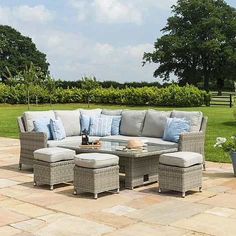 Maze Rattan Oxford Corner Dining Set With Ice Bucket & Rising Dining Table 7 Maze Rattan Oxford Corner Dining Set With Ice Bucket & Rising Dining Table - Image 5