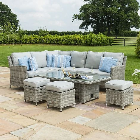 Maze Rattan Oxford Corner Dining Set With Ice Bucket & Rising Dining Table 11 Maze Rattan Oxford Corner Dining Set With Ice Bucket & Rising Dining Table - Image 9