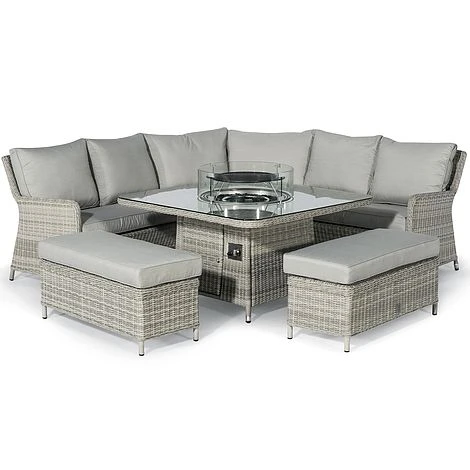 Maze Rattan Oxford Royal Corner Dining Set With Firepit Table 14 Maze Rattan Oxford Royal Corner Dining Set With Firepit Table - Image 12