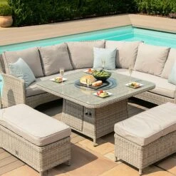 Maze Rattan Oxford Royal Corner Dining Set With Firepit Table 39 Maze Rattan Oxford Royal Corner Dining Set With Firepit Table -PlantHub Shop 403052 9