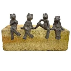 Four Edge Sitting Cast Iron Frog Ornaments -PlantHub Shop 430126000708