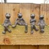 Four Edge Sitting Cast Iron Frog Ornaments -PlantHub Shop 430126000708 3