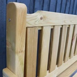 Waltons 2 Seater Pressure Treated Wooden Garden Bench 4ft -PlantHub Shop 4ft Bench Detail 001