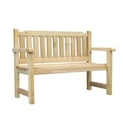 Waltons 2 Seater Pressure Treated Wooden Garden Bench 4ft -PlantHub Shop 4ft Bench Main White Background