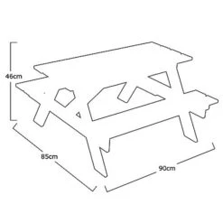Idooka Kids' Picnic & Water Table -PlantHub Shop 532000600.Silhouette
