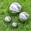 4 Mirror Spheres 5.5, 9, 15, 20cm Stainless Steel Garden Globe Ornaments -PlantHub Shop 5591520 3
