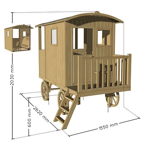 Soulet Carry Shepherds Hut Playhouse 6 X 8 6 Soulet Carry Shepherds Hut Playhouse 6 X 8 - Image 4