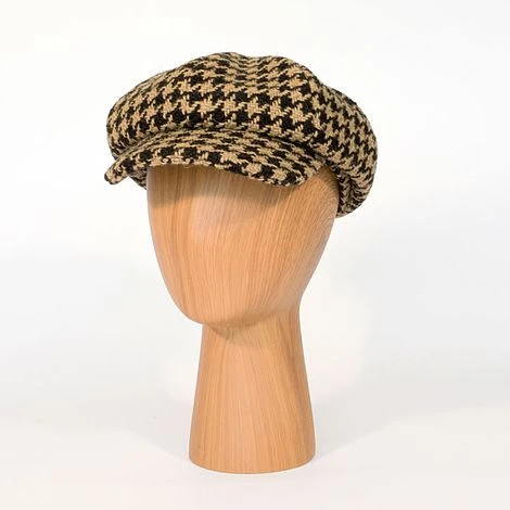 The Tatton Hat - Giant Black Houndstooth 3 The Tatton Hat - Giant Black Houndstooth
