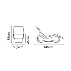 Tramontina Octo Sun Lounger -PlantHub Shop 92713010 1