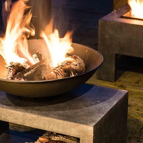 Firebowl & Rectangle Console Cement H52Cm W64Cm 4 Firebowl & Rectangle Console Cement H52Cm W64Cm - Image 2