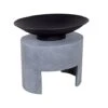 Firebowl & Oval Console Cement H41Cm W46Cm 1 Firebowl & Oval Console Cement H41Cm W46Cm -PlantHub Shop 965074