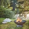 Outdoor Artisan Firebowl In Rust Iron H31Cm W71Cm -PlantHub Shop AFBB72 1 1