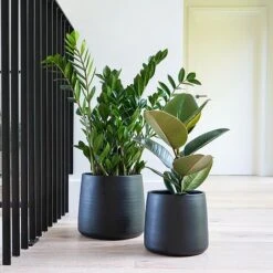 Akemi Planter Carbon Black H20CM D22CM -PlantHub Shop APCB22 1