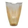 Amber Rippled Glass Vase H30Cm W20.5Cm -PlantHub Shop ARGV30