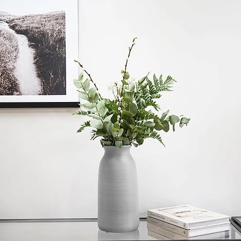 Akemi Vase Tall Clean Grey H32CM W16CM 4 Akemi Vase Tall Clean Grey H32CM W16CM - Image 2