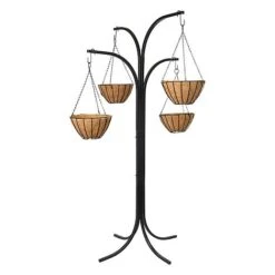 Charlotte Hanging Basket Tree Cascade With 4 Baskets And Liners Included 9 Charlotte Hanging Basket Tree Cascade With 4 Baskets And Liners Included -PlantHub Shop Athena20copy