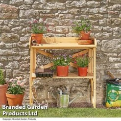 Garden Grow Wooden Two-Tier Potting Bench 14 Garden Grow Wooden Two-Tier Potting Bench -PlantHub Shop BENC POTTING T41739