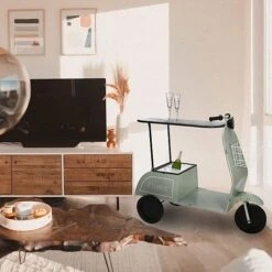 Idooka Green Metal Scooter Side Table 13 Idooka Green Metal Scooter Side Table -PlantHub Shop BT1000 BARS.GREEN .LifestyleLivingRoom