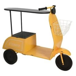 Idooka Green Metal Scooter Side Table 18 Idooka Green Metal Scooter Side Table -PlantHub Shop BT1000 BARS.YELLOW.Main