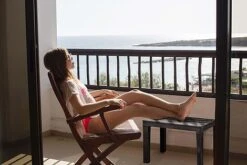 Idooka Faux Wood Garden Coffee Table - Waterproof Patio Side Table For Outdoor Use 18 Idooka Faux Wood Garden Coffee Table - Waterproof Patio Side Table For Outdoor Use -PlantHub Shop Balcony2