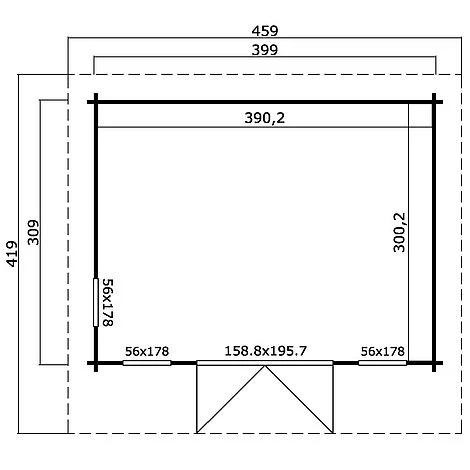 Bingham 2 Log Cabin 3.09m X 3.99m 5 Bingham 2 Log Cabin 3.09m X 3.99m - Image 3