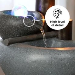 Cascading Bowls LED Garden Water Feature 9 Cascading Bowls LED Garden Water Feature -PlantHub Shop Bowl edit2