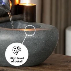 Cascading Bowls LED Garden Water Feature 10 Cascading Bowls LED Garden Water Feature -PlantHub Shop Bowl edit3