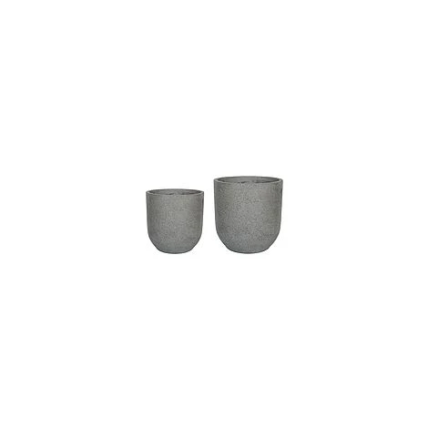 Catania Grey Terrazzo Set Of 2 Round Planters 3 Catania Grey Terrazzo Set Of 2 Round Planters