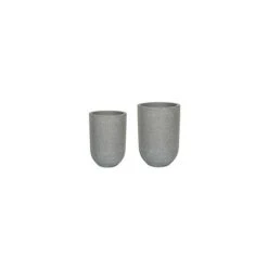 Catania Grey Terrazzo Set Of 2 Vases
