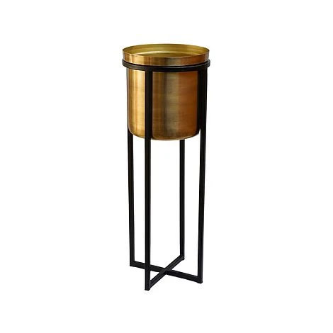 Calla Planter Stand Black/Antique Gold H78CM D29CM 3 Calla Planter Stand Black/Antique Gold H78CM D29CM