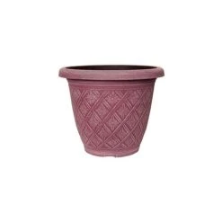 Woven Blossom Planter 33cm Pastel Festival Fuchsia Effect
