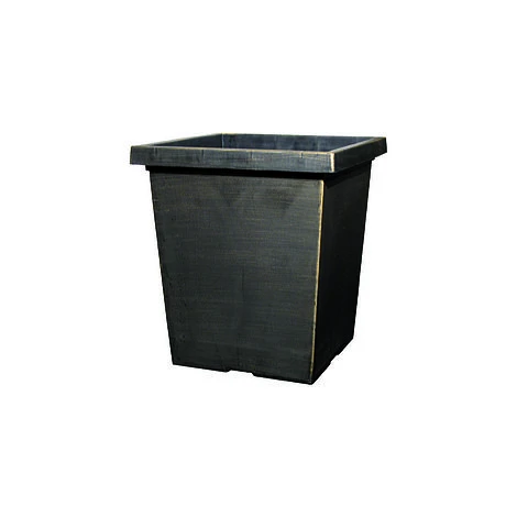 Tuscany Planter Tall Square 37cm - Black Bronze Effect 3 Tuscany Planter Tall Square 37cm - Black Bronze Effect
