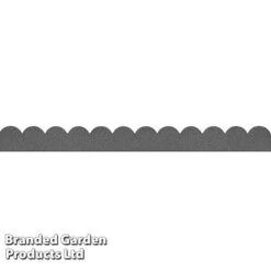 Eco-friendly Flexi Curve Scallop Border Edging -PlantHub Shop CURV SCALLGREY S48173