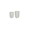 Catania White Terrazzo Set Of 2 Vases