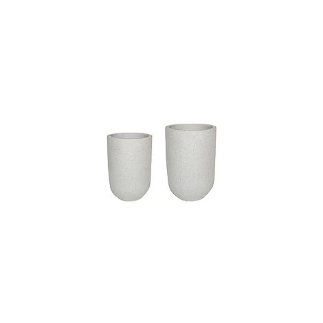 Catania White Terrazzo Set Of 2 Vases 3 Catania White Terrazzo Set Of 2 Vases