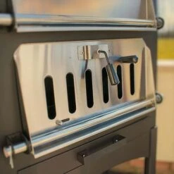 Idooka Woodfired Pizza Oven & Charcoal BBQ -PlantHub Shop Closeup