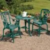 Three-Piece Rose Armchair Bistro Set - Verdi -PlantHub Shop D7281 TM