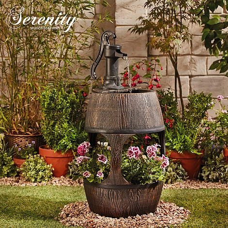 Barrel Fountain Planter 3 Barrel Fountain Planter