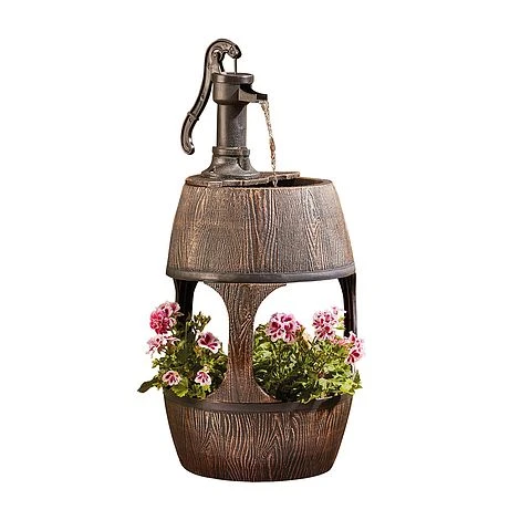 Barrel Fountain Planter 4 Barrel Fountain Planter - Image 2