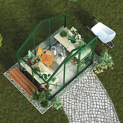 Garden Grow Traditional Greenhouse 6.2 X 4.3 X 6.6ft 14 Garden Grow Traditional Greenhouse 6.2 X 4.3 X 6.6ft - Image 12