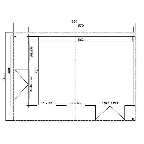 Doddington Log Cabin 4m X 5.9m 6 Doddington Log Cabin 4m X 5.9m - Image 4