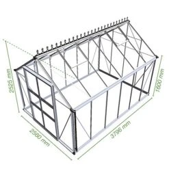 Eden Blockley 8x12 Greenhouse 5 Eden Blockley 8x12 Greenhouse -PlantHub Shop EDEN T65663 B h