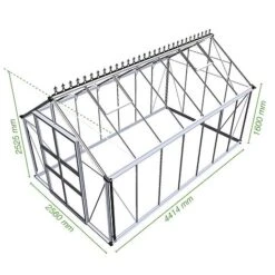 Eden Blockley 8x14 Greenhouse 5 Eden Blockley 8x14 Greenhouse -PlantHub Shop EDEN T65672 B h