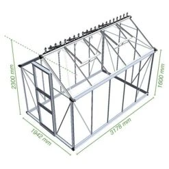 Eden Burford 6x10 Greenhouse -PlantHub Shop EDEN T65681 B h