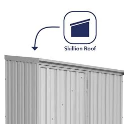 Absco Space Saver 5' X 3' Pent Roof Outdoor Metal Garden Storage Shed - 4 Colours Available -PlantHub Shop ESDXL20MET001 300dpi 2
