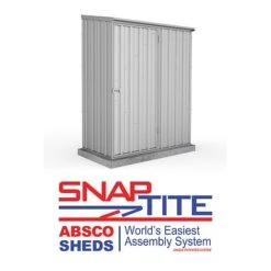 Absco Space Saver 5' X 3' Pent Roof Outdoor Metal Garden Storage Shed - 4 Colours Available -PlantHub Shop ESDXL20MET001 300dpi 3