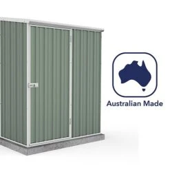 Absco Space Saver 5' X 3' Pent Roof Outdoor Metal Garden Storage Shed - 4 Colours Available -PlantHub Shop ESDXL20MET002 300dpi 7