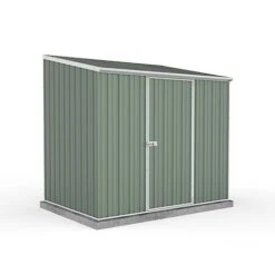 Absco Space Saver 7'5 X 5' Pent Roof Outdoor Metal Garden Storage Shed - 4 Colours Available